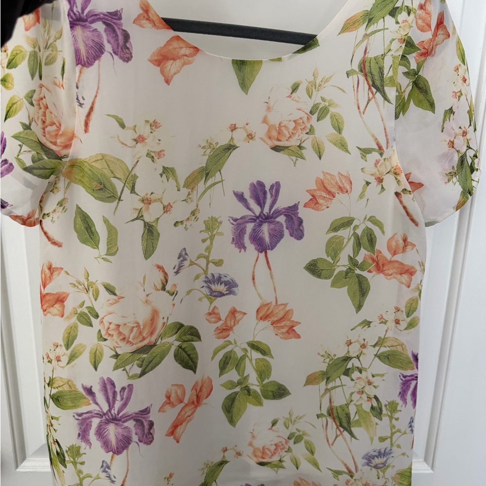 SMYM short sleeve Floral Print Women's Top - Medium